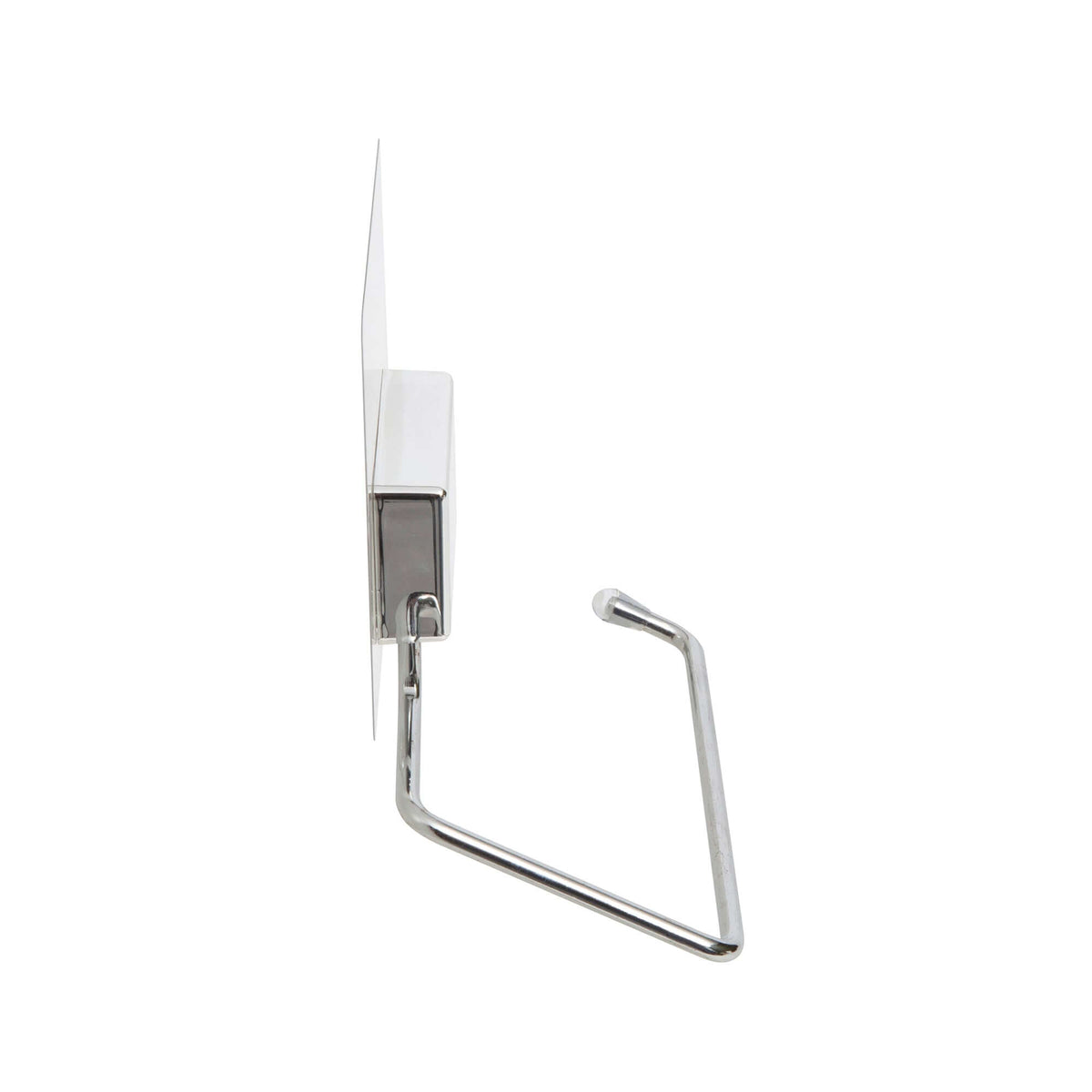 Porte papier toilette auto-adhésif chrome