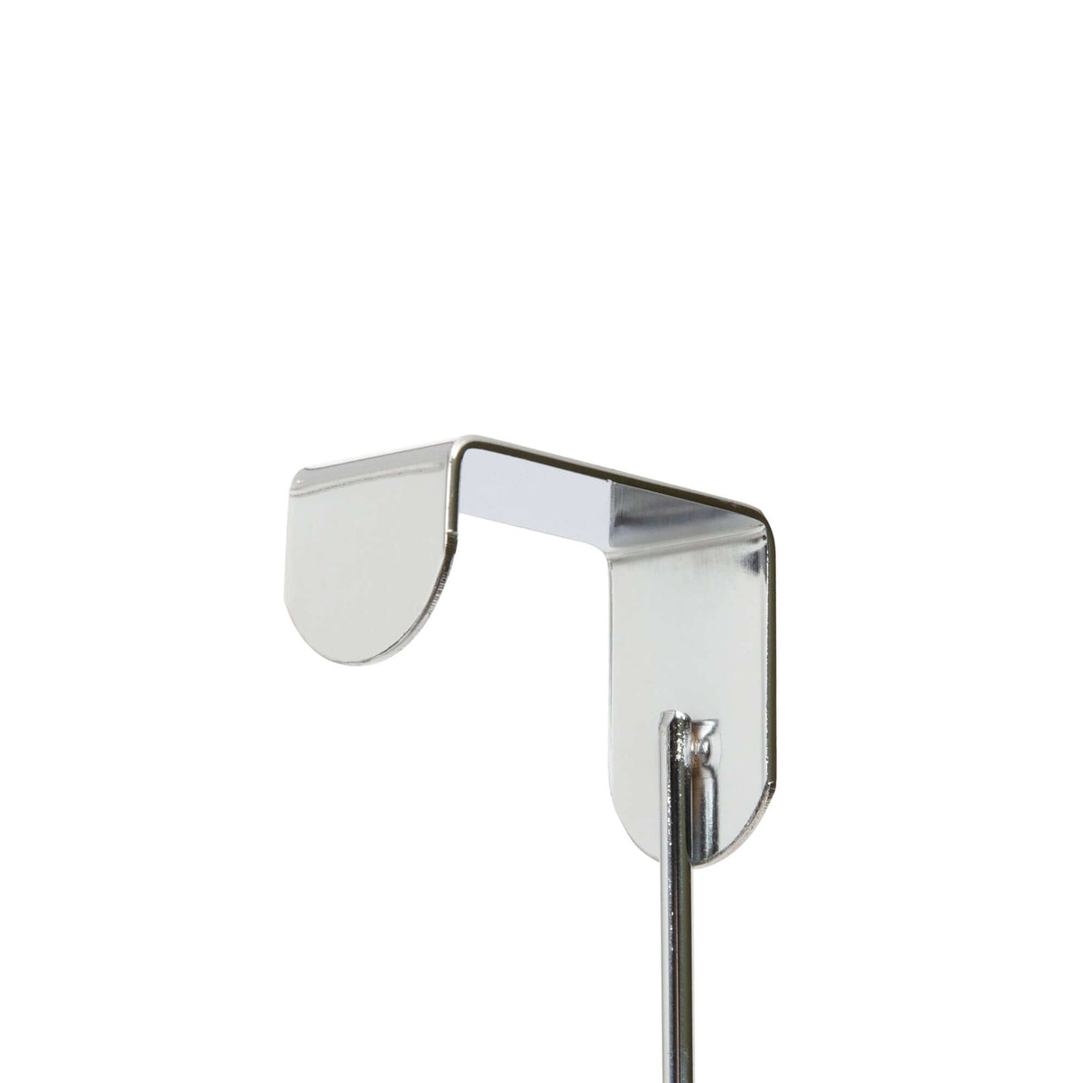 Door hook 4 spiral hooks chrome and wood
