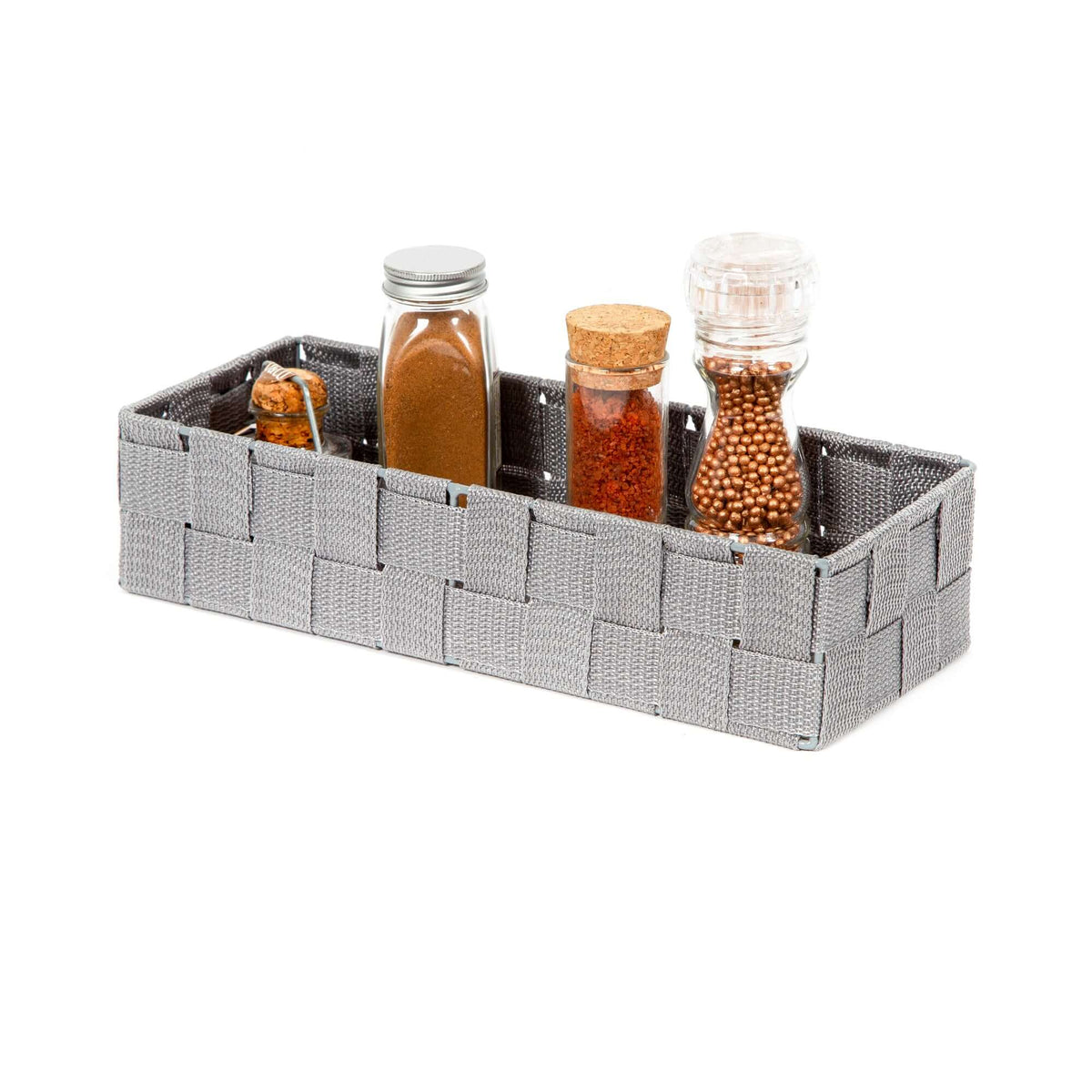 Panier de rangement Stan L gris