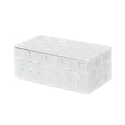 Caja de almacenamiento con tapa Stan L blanco
