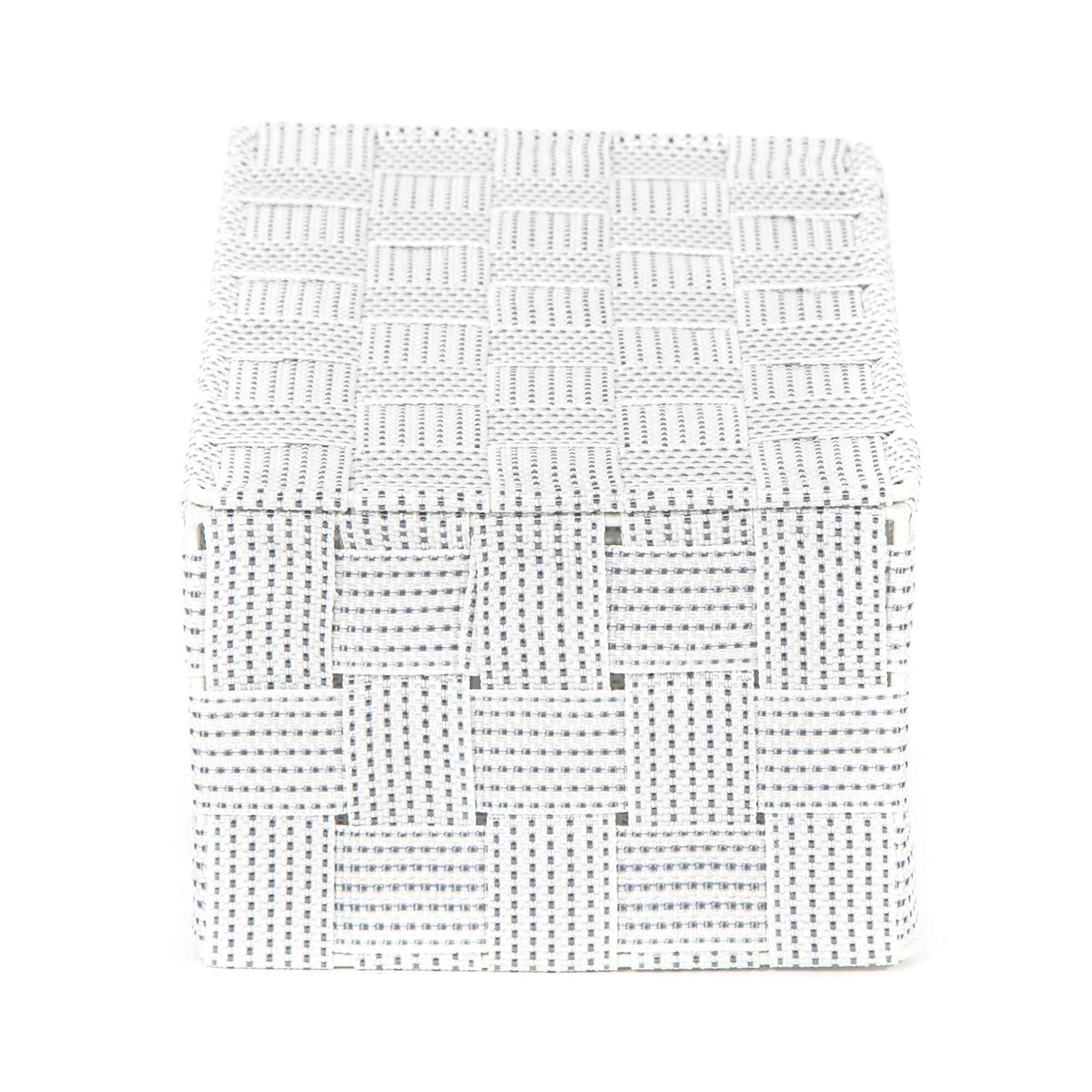 Caja de almacenamiento con tapa Stan L blanco