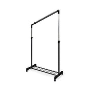 Tilting clothes rack under stairs Cliff black