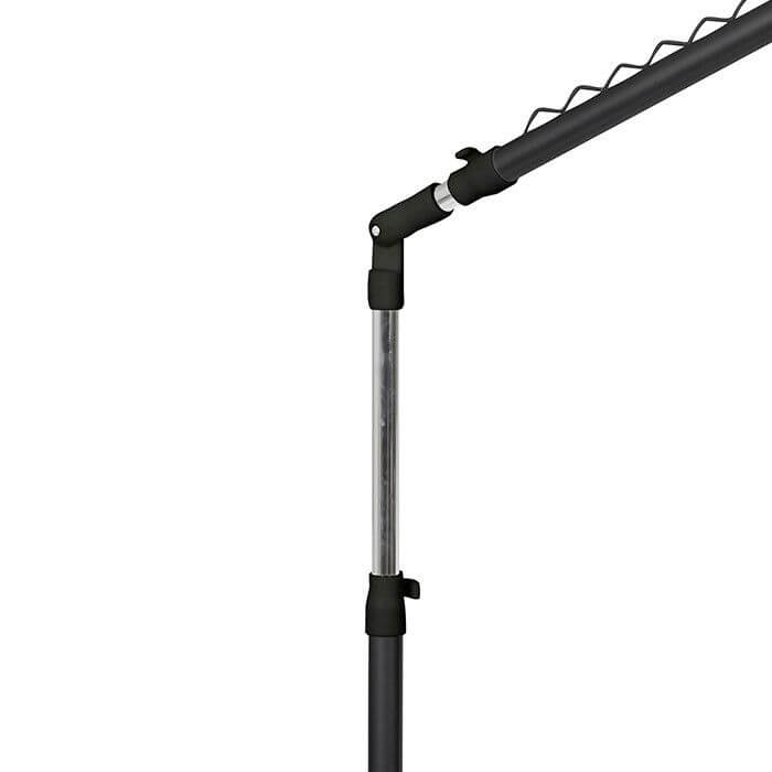 Tilting clothes rack under stairs Cliff black